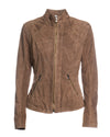 Zara - Giacca Donna Marrone in vero Camoscio