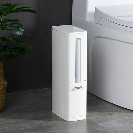 Set Scopino e Cestino per WC Bagno 2 in 1 Salvaspazio PortaScopino e Pattumiera