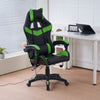 Sedia Gaming Scrivania Led RGB Ergonomica Altezza Eegolabile con 2Cuscini Nero Verde