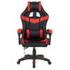 Sedia Gaming Scrivania Led RGB Ergonomica Altezza Eegolabile con 2Cuscini Nero Rosso