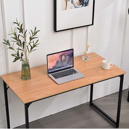 Scrivania Tavolo Porta PC Design Industriale Legno Metallo 120x60 Casa Ufficio