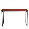 Scrivania Tavolo Porta PC Design Industriale Legno Metallo 120x60 Casa Ufficio