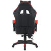 Sedia Gaming Scrivania Led RGB Ergonomica Altezza Eegolabile con 2Cuscini Nero Rosso