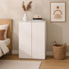 Scarpiera Salvaspazio con 2 Ante e 6 Ripiani in Legno 60x32H95cm Porta Scarpe