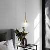 Lampadario Moderno Led 5w Globo Lampada Dorata Pendente Luce 3000k 4000k 6500k Lp-41