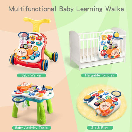 Primi Passi 2in1 con Tavolo Centro Attivita Giocattolo Bambini Prima Infanzia