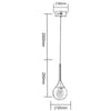 Lampadario Moderno Led 5w Globo Lampada Dorata Pendente Luce 3000k 4000k 6500k Lp-41