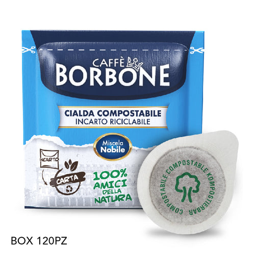 CIALDE ESE 44MM CAFFE'' BORBONE MISCELA NOBILE (BLU) - BOX 120PZ
