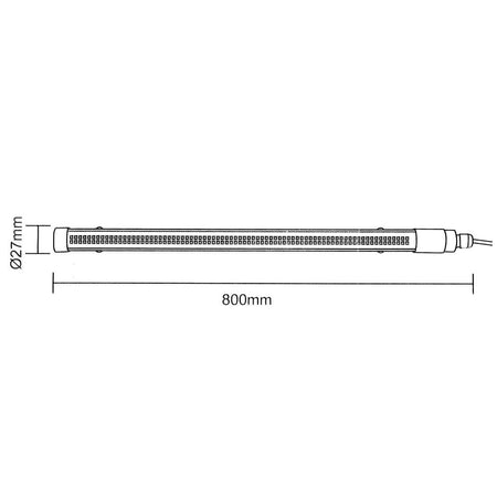 Neon Solare Crepuscolare Tubo Led 13w Parete Soffitto Luce Dimmerabile Telecomando