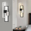 Applique Led Rettangolare 2x23w Cct 3000k A 6500k Parete Dimmerabile Telecomando