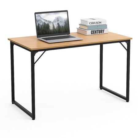 Scrivania Tavolo Porta PC Design Industriale Legno Metallo 120x60 Casa Ufficio