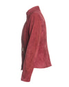 Zara - Giacca Donna Bordeux Chiaro in vero Camoscio