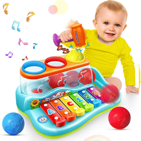 Xilofono Giocattolo per Bambini e Bambine dai 6+ Mesi Gioco Educativo Musicale