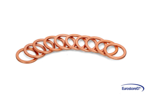 GUARNIZIONE MACCHINA CAFFÈ PROFESSIONALE IN RAME Ø 22x17x1,5mm - 10pz