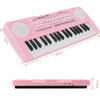 Tastiera Giocattolo Musicale Piano Keyboard Musica per Bambini con 37 Tasti Rosa