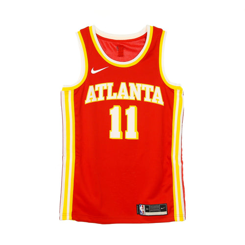 NIKE NBA Canotta Basket Uomo Nba Swingman Jersey Icon Edition 2020 No 11 Trae Young Atlhaw University Red da uomo