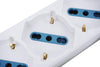 Multipresa Shuko Bipasso 10 E 16 Amp 4 Posti Ciabatta Elettrica Con Interruttore