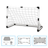 Set 2 Porte Calcio 92 x 64 cm con Pallone Gonfiatore e Morsetti per Fissaggio