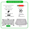 Set 2 Porte Calcio 92 x 64 cm con Pallone Gonfiatore e Morsetti per Fissaggio