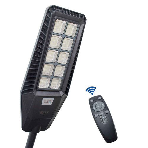 Faro Stradale Solare Led 170 W Sensore Crepuscolare Ip65 Pannello Fotovoltaico