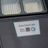 Faro Stradale Solare Led 170 W Sensore Crepuscolare Ip65 Pannello Fotovoltaico