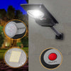Faro Luce Solare Led 54led 15w Ip65 Sensore Crepuscolare Staffa Muro Impermeabile