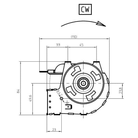Ventola tangenziale FERGAS 116139 stufe a pellet 14706137