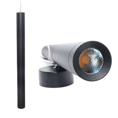 Lampada Moderna Sospensione 120cm Slim Tondo Led 5watt Luce 3000k Cucina Pub Bar
