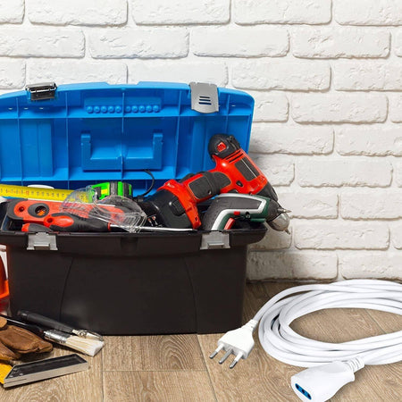 Cavo Prolunga Elettrica Da 3 Metri Con Spina Da 16a Presa Bipasso 10a 16a Bianco