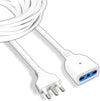 Cavo Prolunga Elettrica Da 3 Metri Con Spina Da 16a Presa Bipasso 10a 16a Bianco