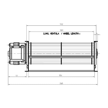 Ventola tangenziale FERGAS 116139 stufe a pellet 14706137