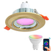 Faretto Smart Incasso Tondo Brillantini Led 5 W Gu10 Rgb Wifi Alexa Google Home