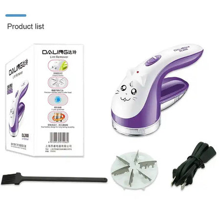 Levapelucchi Elettrico Ricaricabile Usb Leva Togli Pelucchi Maglione A 3 Lame