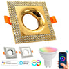 Faretto Smart Incasso Quadrato Brillantini Led 5w Gu10 Rgb Wifi Alexa Google Home