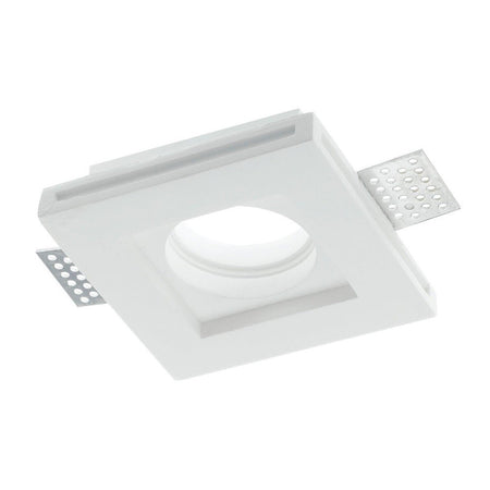 Faretto Slim Gesso Smart Led Gu10 Wifi Incasso Quadrato Rgb Cct Alexa Google 10x10cm