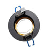 Portafaretto Tondo Nero Oro Incasso 70 Mm Luce Soffitto Lampade Led Gu10 Gu5.3