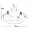 Faretto Led Smart Incasso Tondo Brillantini Gu10 Wifi Rgb Cct Alexa Google 65mm