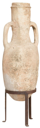 Biscottini Vecchia Anfora Giara con Manici in Terracotta D28 H63 - Biscottini Arredo Casa