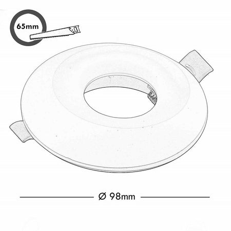 Faretto Led Smart Incasso 65mm Led 5w Gu10 Intelligente Wifi Rgb Cct Alexa Google