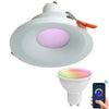Faretto Led Smart Incasso 65mm Led 5w Gu10 Intelligente Wifi Rgb Cct Alexa Google