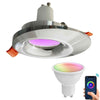 Faretto Led Smart Incasso 65mm Led 5w Gu10 Intelligente Wifi Rgb Cct Alexa Google