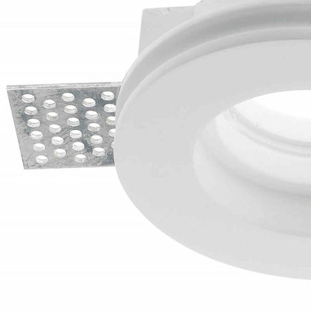 Faretto Smart Gesso Tondo Led Gu10 Wifi Luce Incasso Rgb Cct Alexa Google 125mm