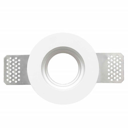 Faretto Smart Gesso Tondo Led Gu10 Wifi Luce Incasso Rgb Cct Alexa Google 125mm