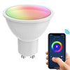 Faretto Smart Gesso Led Gu10 Wifi Incasso Quadrato Scomparsa Rgb Cct Alexa Google