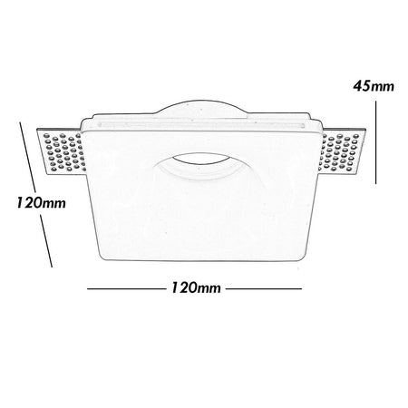 Faretto Smart Gesso Led Gu10 Wifi Incasso Quadrato Scomparsa Rgb Cct Alexa Google
