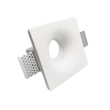 Faretto Smart Gesso Led Gu10 Wifi Incasso Quadrato Scomparsa Rgb Cct Alexa Google