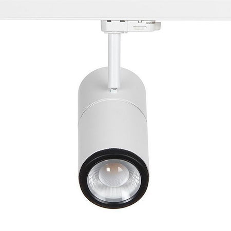 Faretto Track Led Cob 34 W Binario Trifase Vetrine Negozio 230v Luce 3000k 4000k