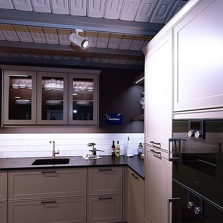 Faretto Track Led Cob 34 W Binario Trifase Vetrine Negozio 230v Luce 3000k 4000k