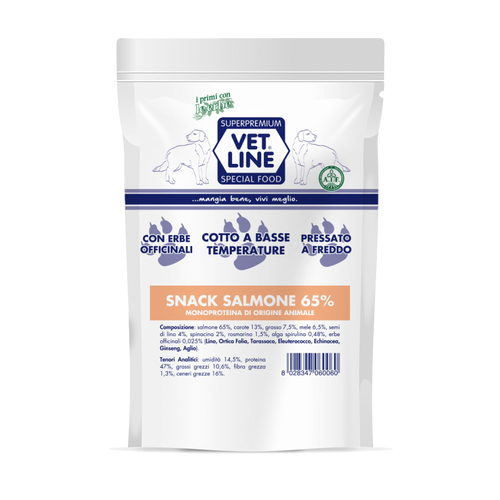 Vet Line snack salmone 80 gr