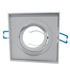 Portafaretto Quadrato Orientabile Incasso Esterno 85mm Luce Lampade Led Gu10 Gu5.3